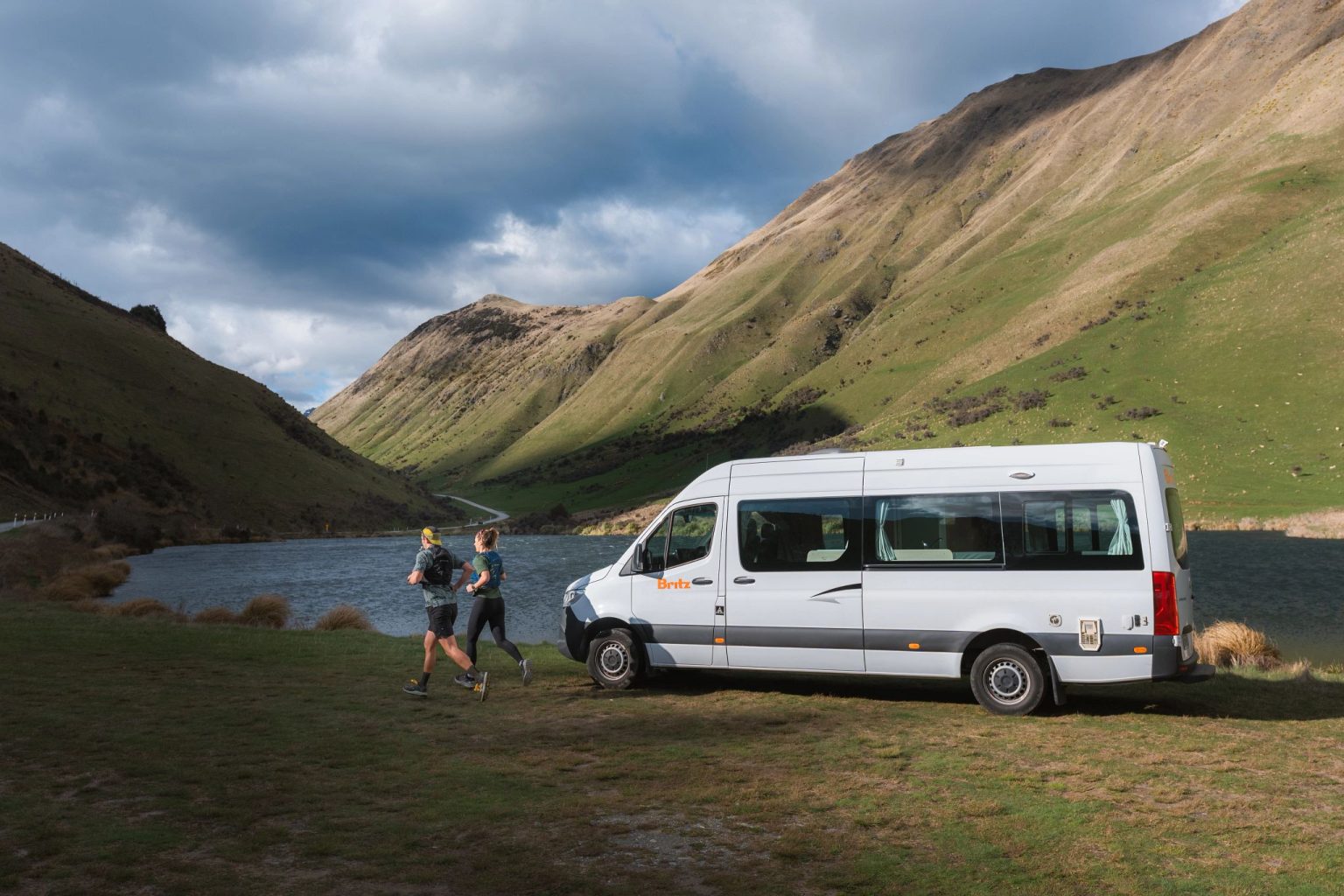 A Britz Venturer campervan at Queenstown, South Island, New Zealand