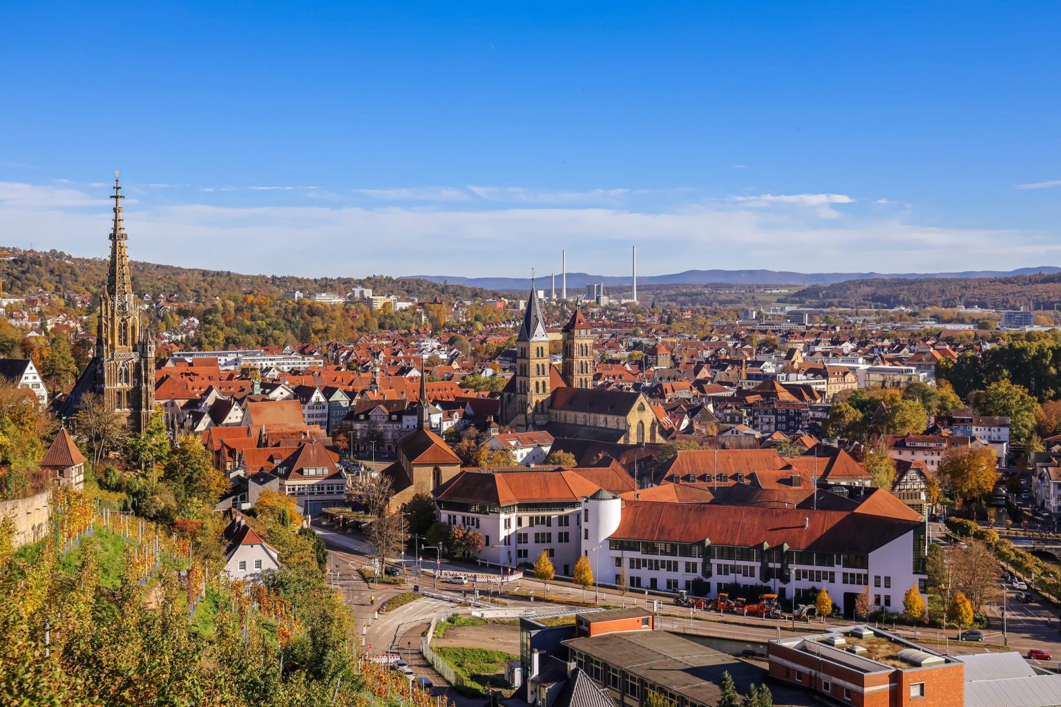 Freiburg Minster above the old town, Black Forest