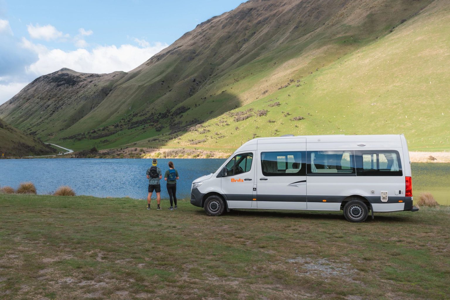 A Britz Venturer campervan at Queenstown, South Island, New Zealand