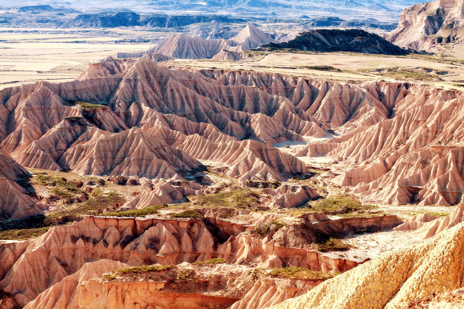 Eroded badlands of the Bardenas Reales, Navarra