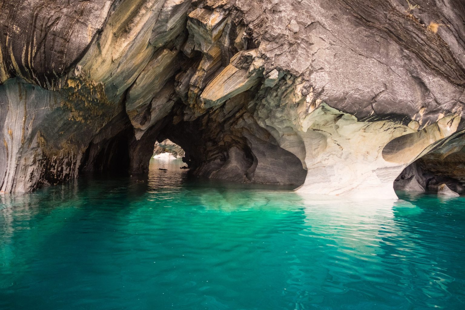 The Marble Caves on Lake General Carrera, Chilean Patagonia