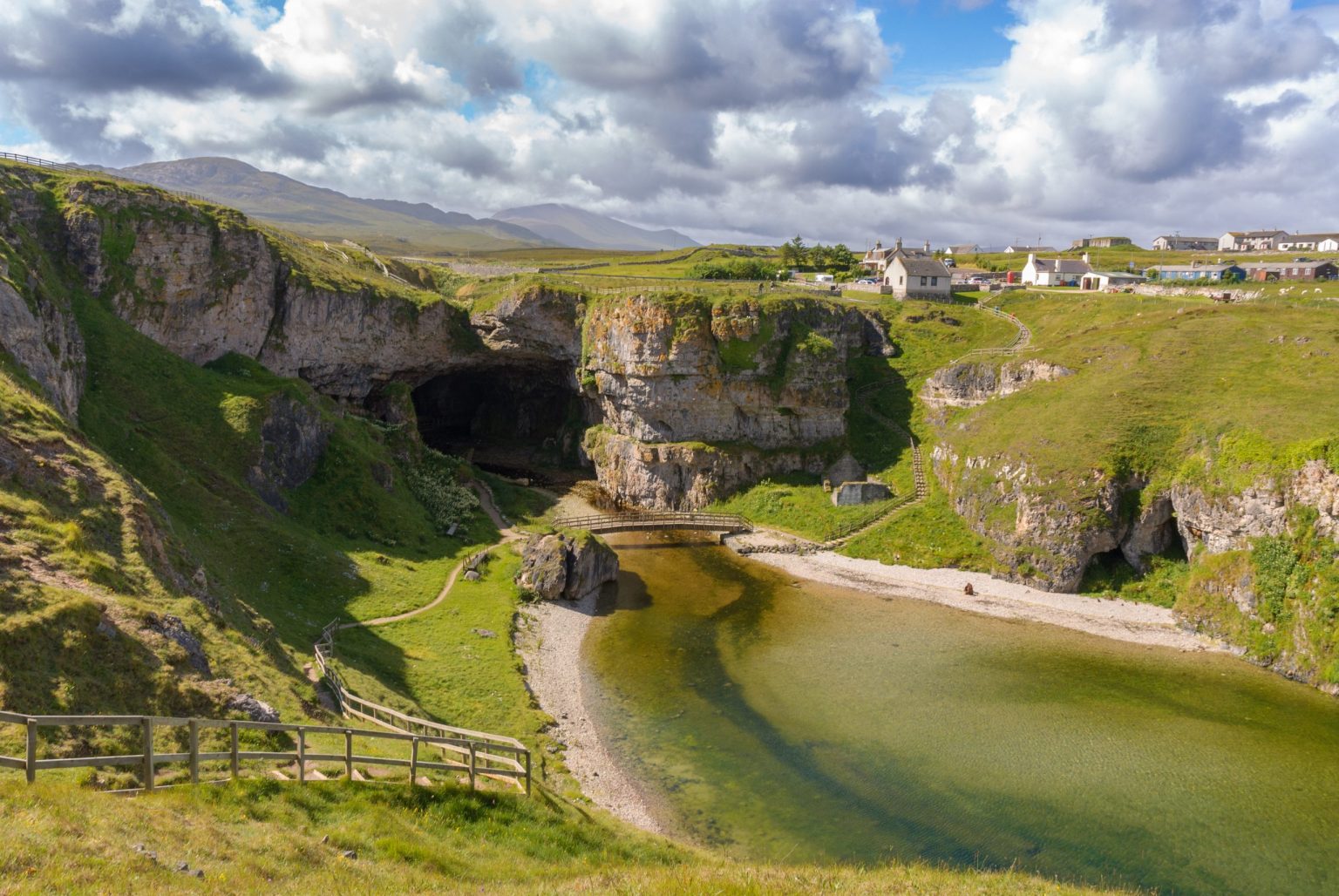 Smoo Cave near Durness on the North Coast 500