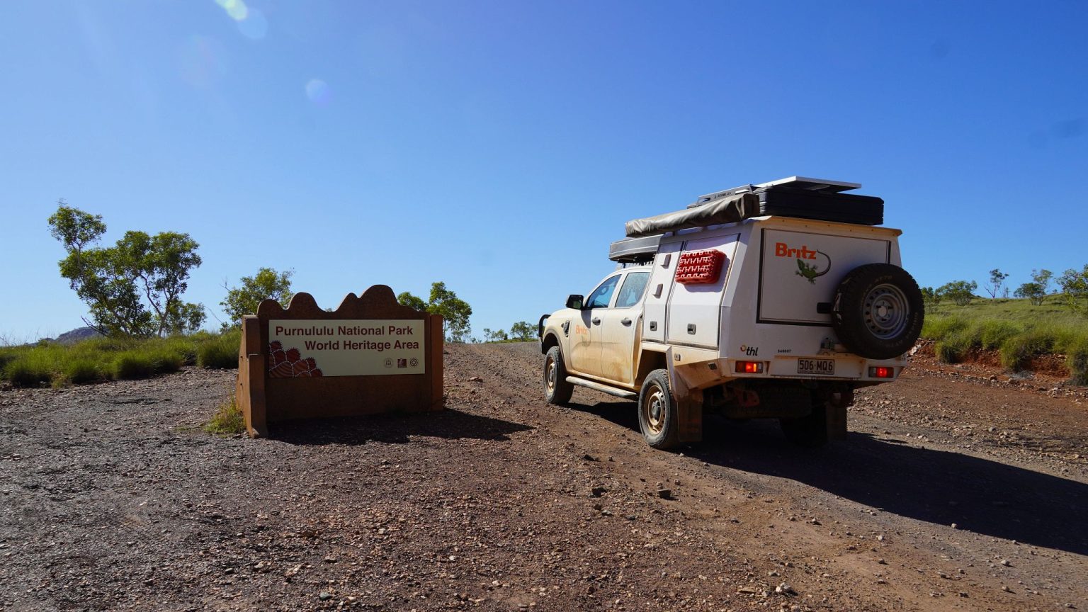 A Britz Warrior 4WD at Purnululu National Park, Western Australia