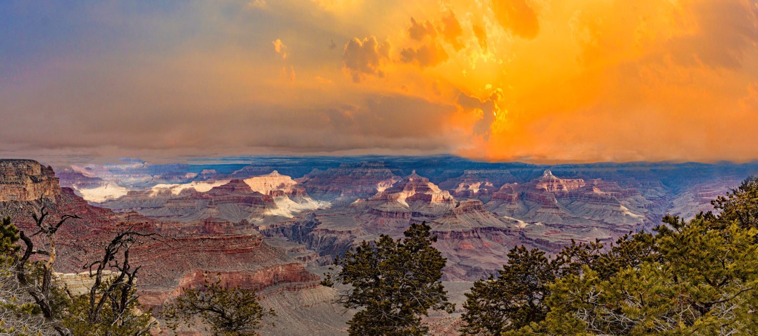 The Grand Canyon at sunset