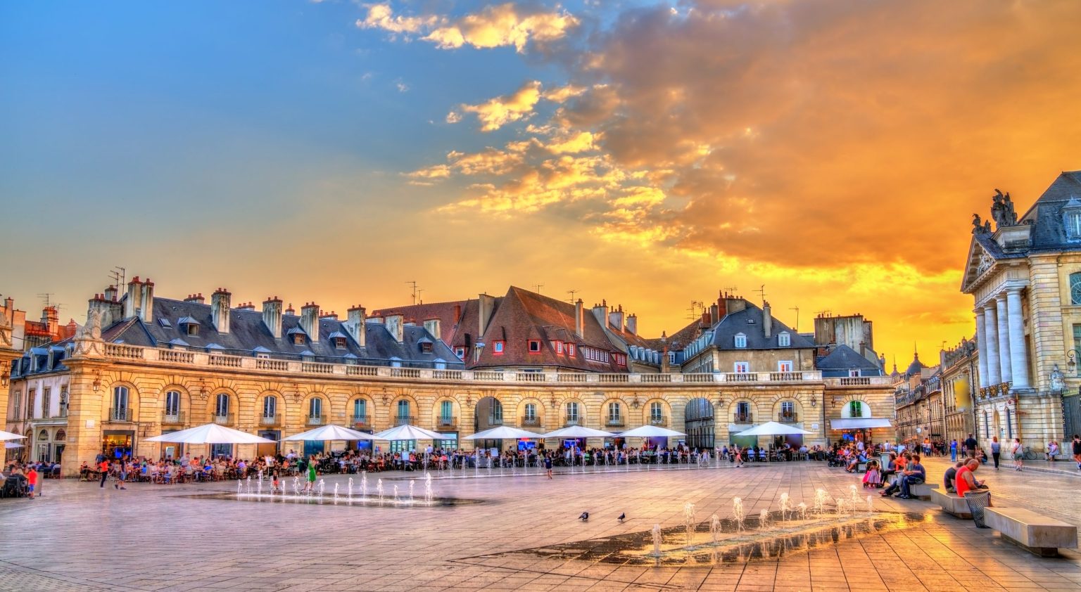 Place de la Liberation and the Palace of the Dukes in Dijon, Burgundy