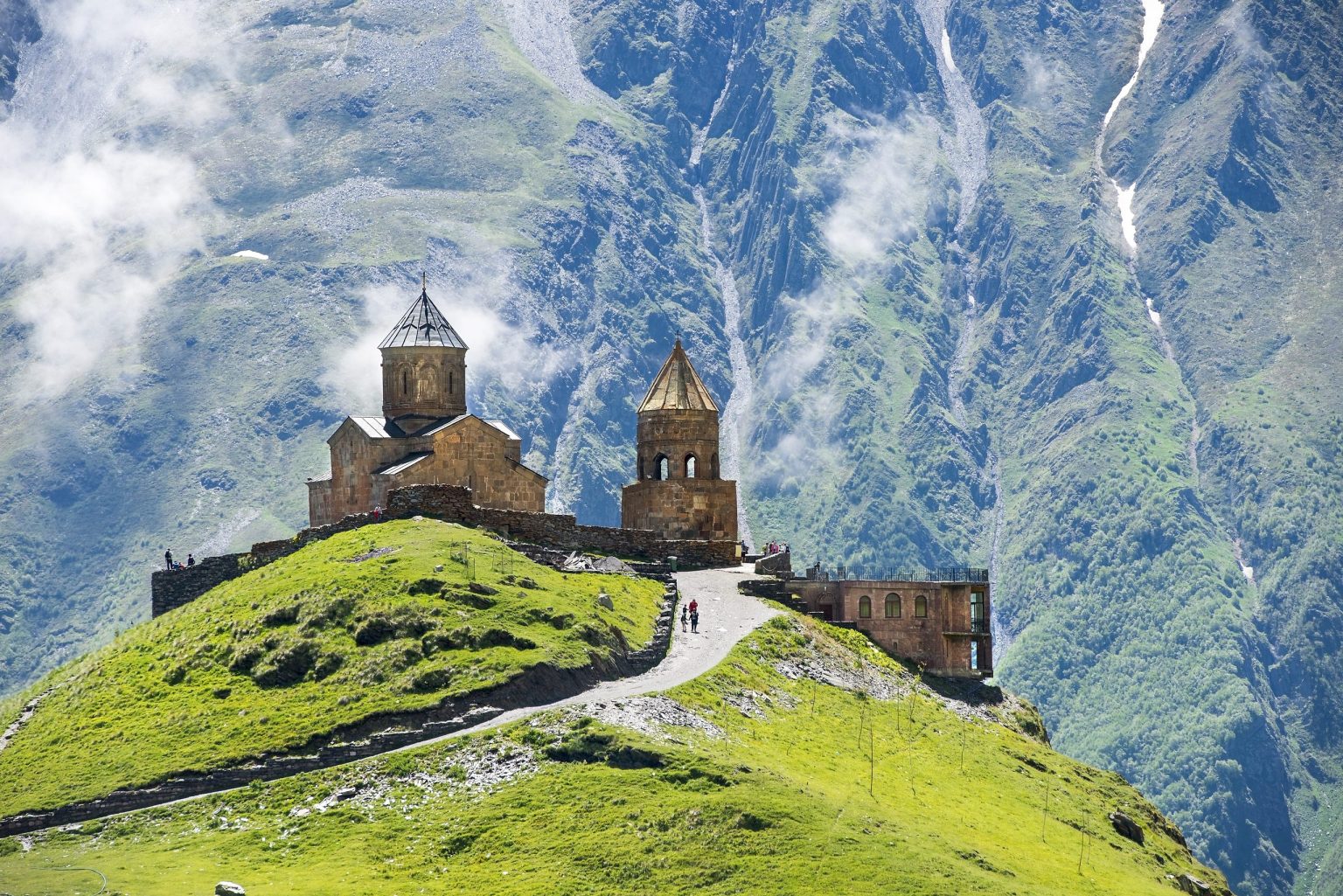 Gergeti Trinity Church above Kazbegi, Georgia