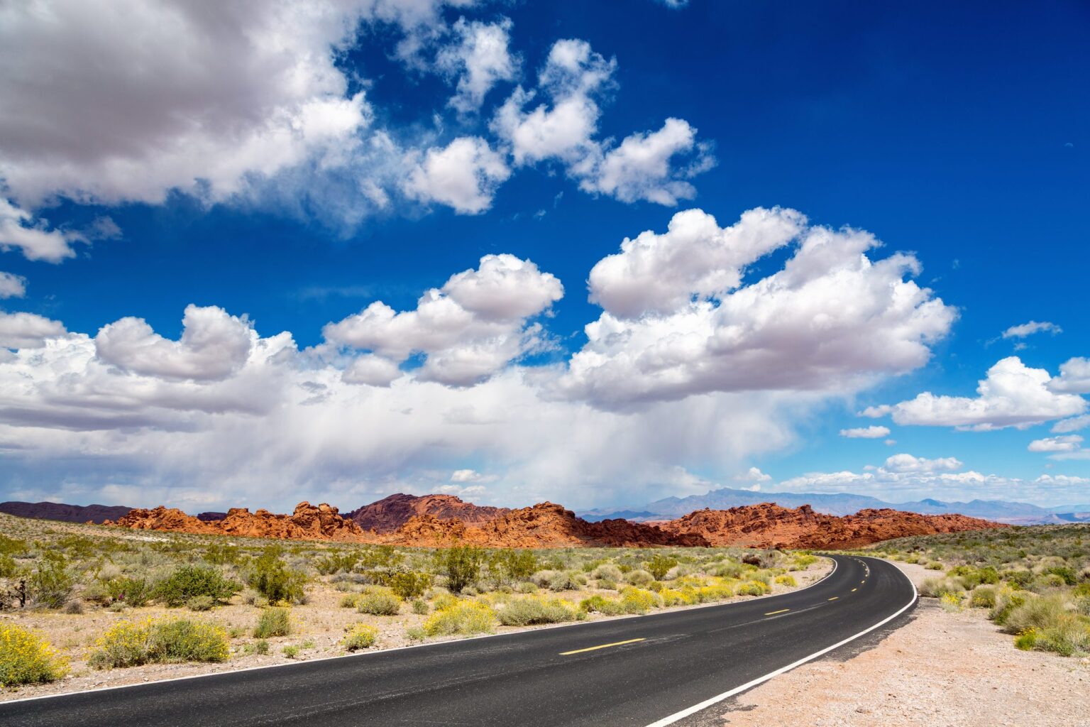 Valley of fire nevada red rock desert highway