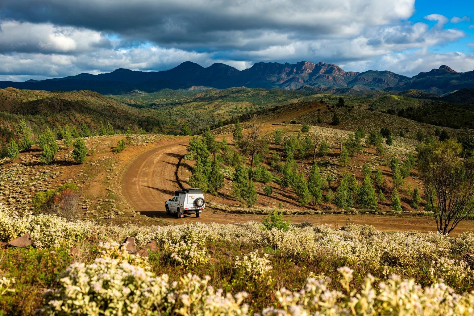 A Britz Warrior 4WD at Flinders Ranges National Park, South Australia