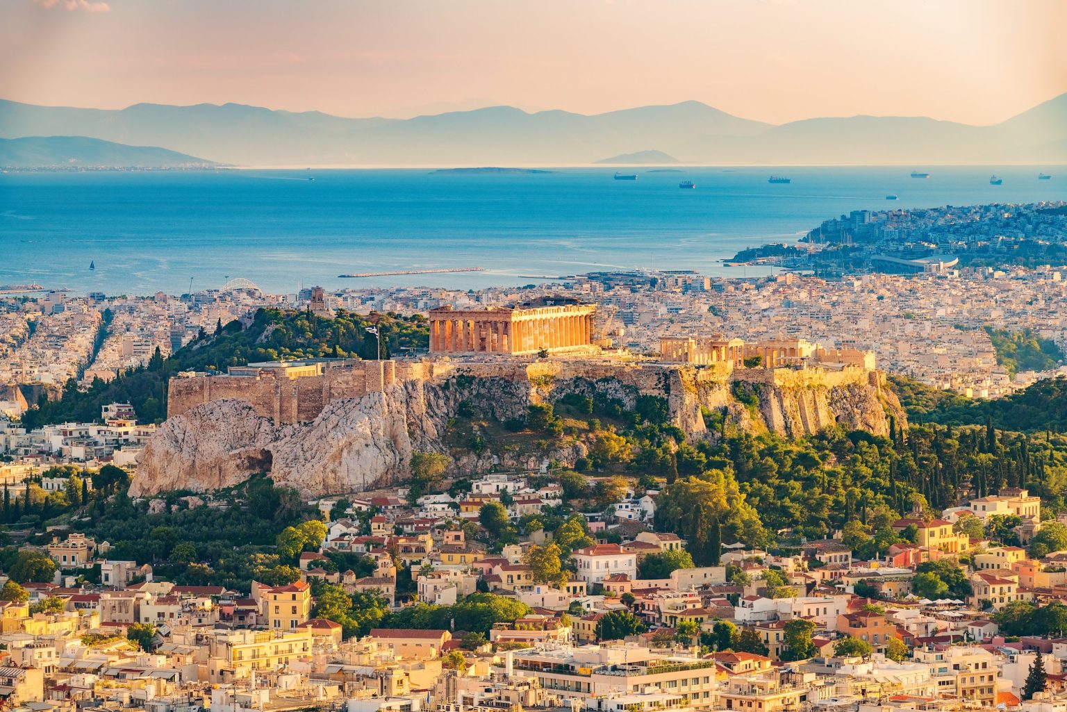 The Acropolis above Athens