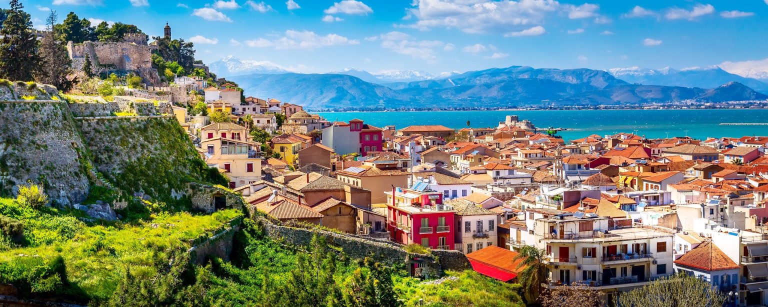 Nafplio old town and harbour, Peloponnese