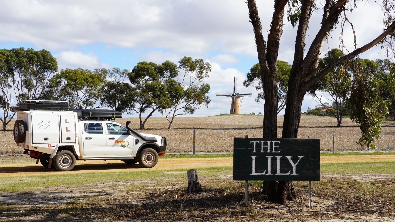 A Britz Warrior 4WD at the Stirling Range, Western Australia