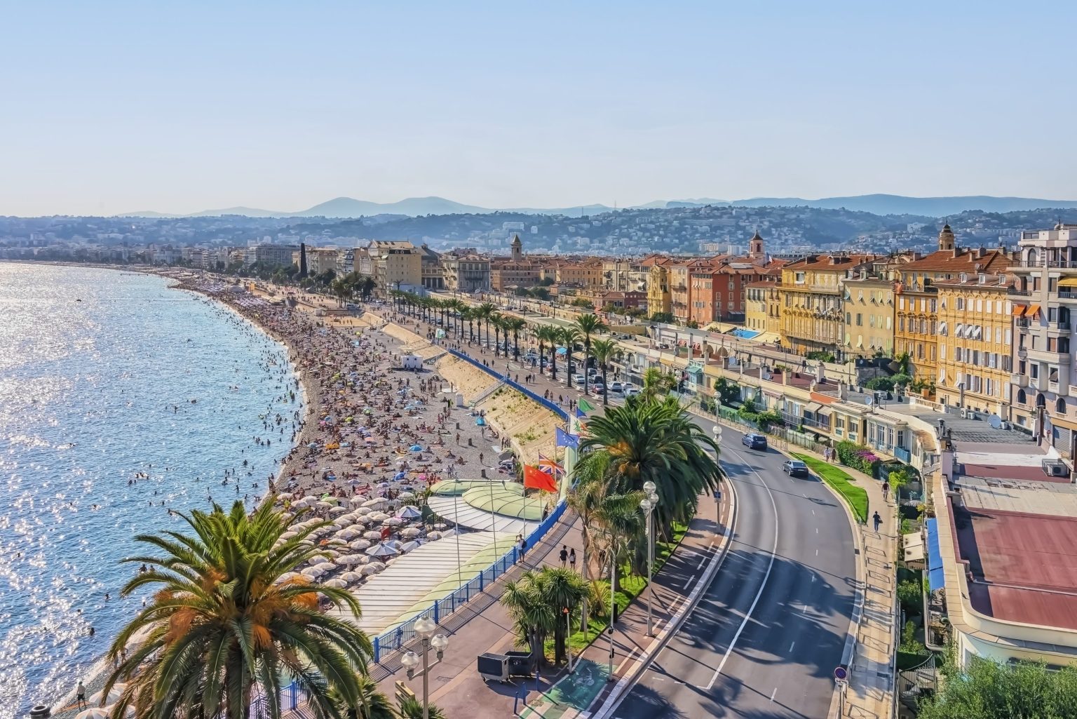 Promenade des Anglais in Nice, French Riviera