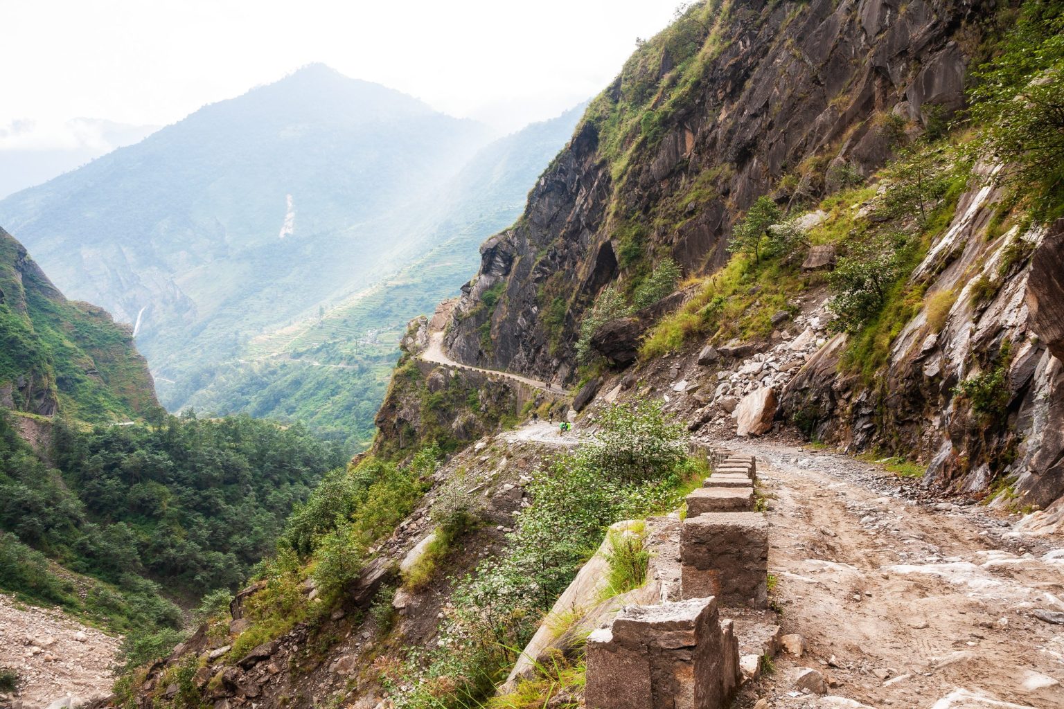 The Beni to Jomsom road through the Himalayas