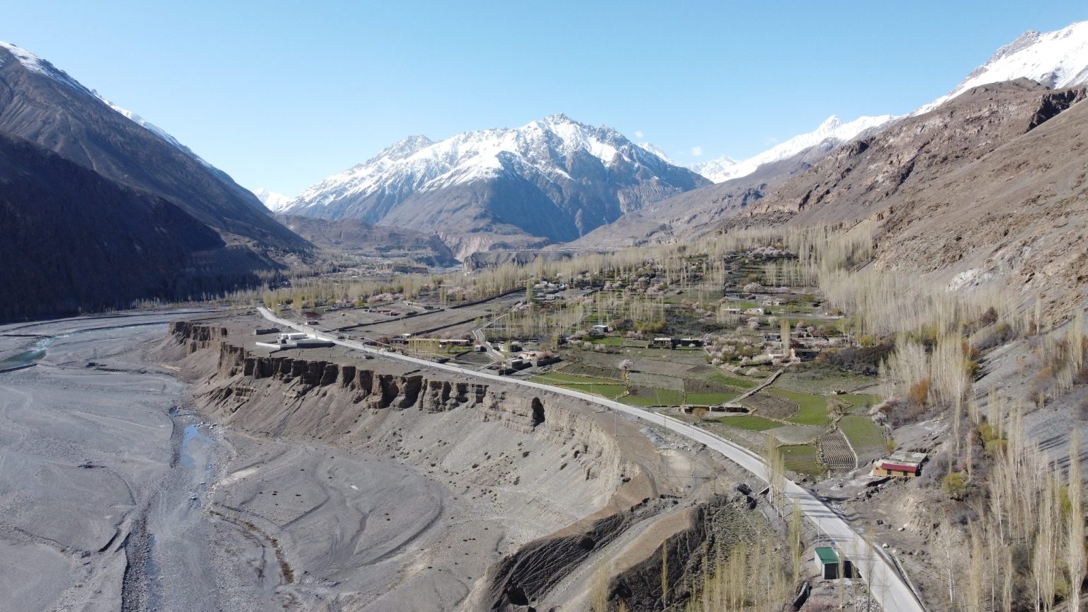 A village in the upper Hunza valley near Sost