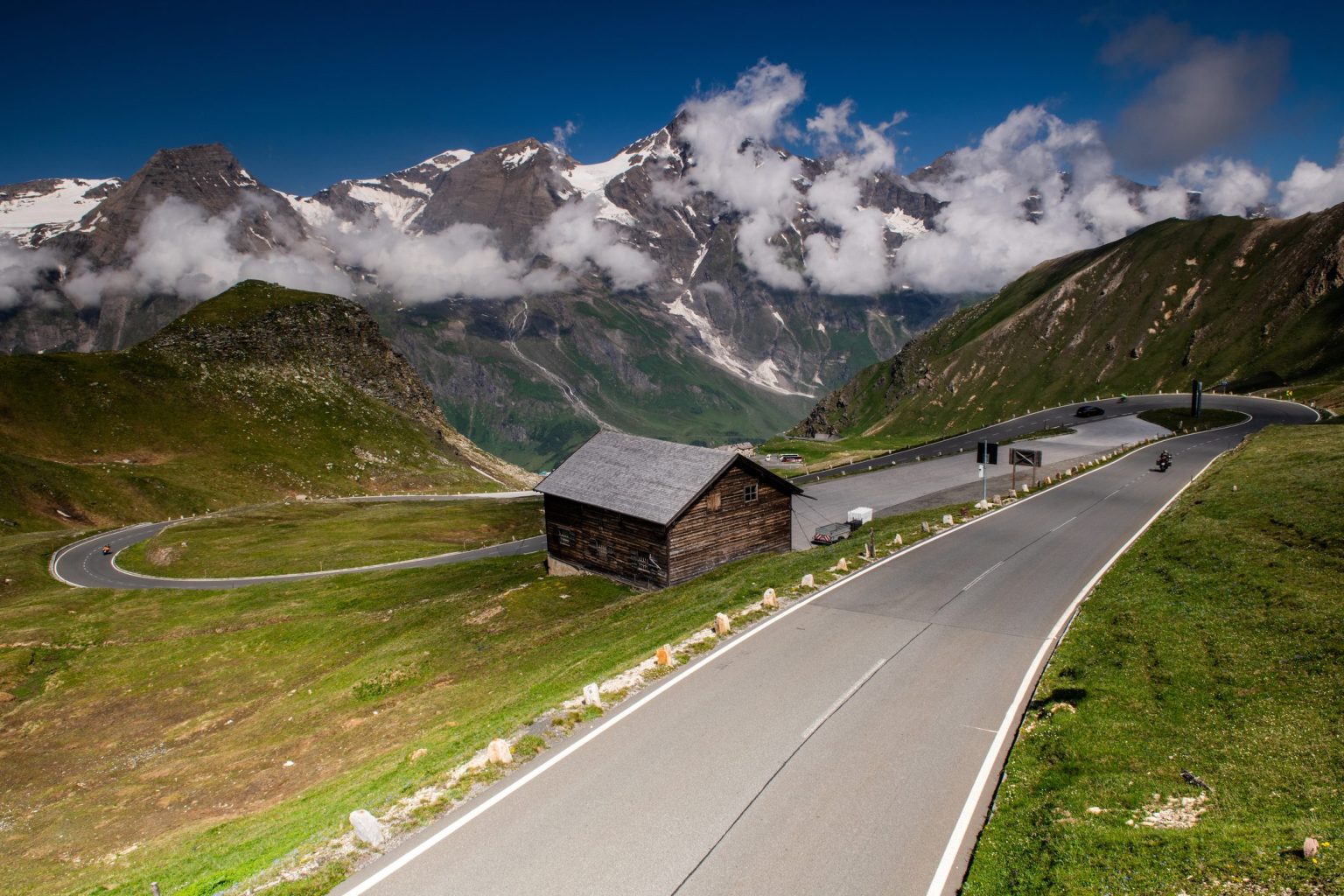 Hairpin on the Grossglockner High Alpine Road, Austria