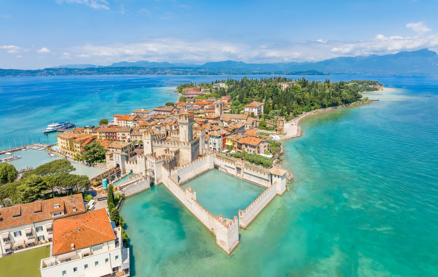 The Scaliger castle at Sirmione on Lake Garda