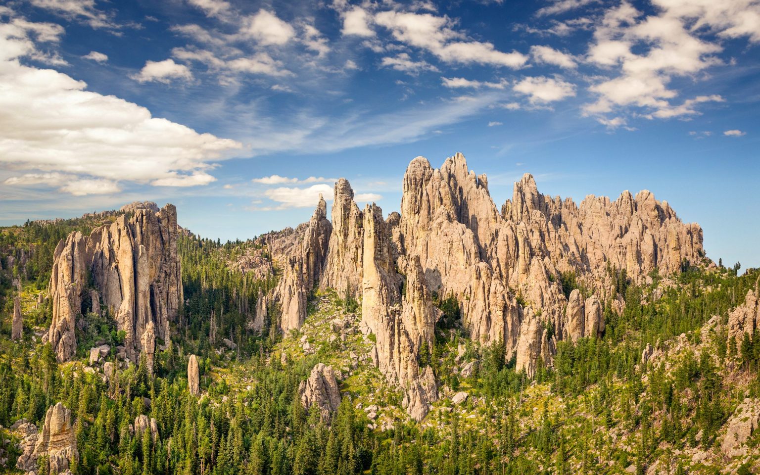 The Needles Highway in Custer State Park